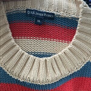 Kiel James Patrick Striped Crew Sweater